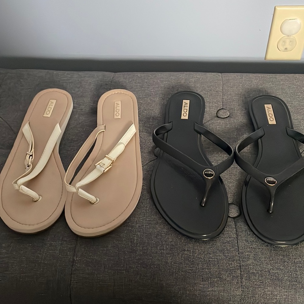 Two pair Aldo sandals